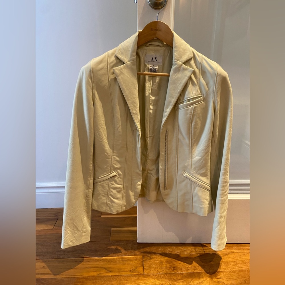 Armani Exchange Leather Jacket
